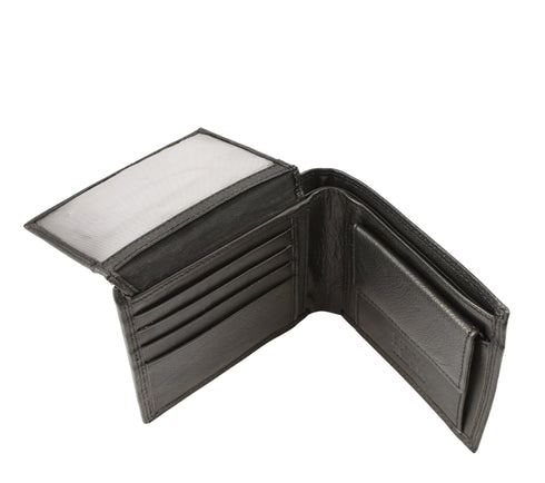 Portofel casual, barbati, COVERI, 808.292 negru, piele naturala